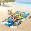 Cartoon Pokemon Print Beach Towel, Large Soft Quick Dry Towel for Beach Camping Swimming