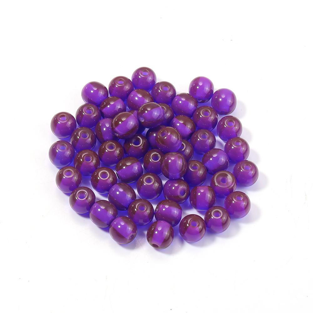 

10-50pcs 6 8 10 12 14 16 18mm Resin Beads Blue Light Round Loose Spacer Beads For Jewelry Making DIY Bracelets Necklace Supplies
