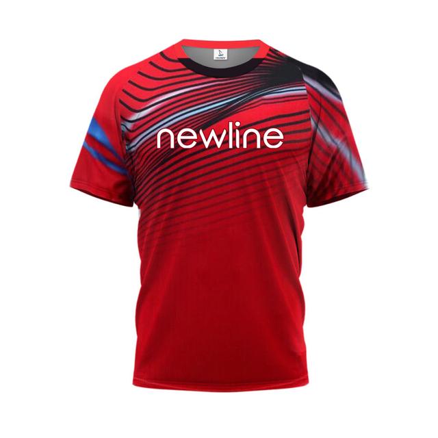 

Мужская дышащая и впитывающая одежда для велоспорта, новая спортивная одежда для фитнеса с короткими рукавами, бадминтон, одежда для тенниса XS синий