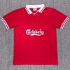 Retro 1996-1997 Liverpool FC Krátký rukáv Fotbalový dres Pánský Bambusové vlákno Prodyšný Zápasový dres S až XXL