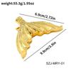 Vintage Mermaid Tail Shape Long Tail Clip Student Stationery Handclip Creative DIY Journal Student Supplies Stationery