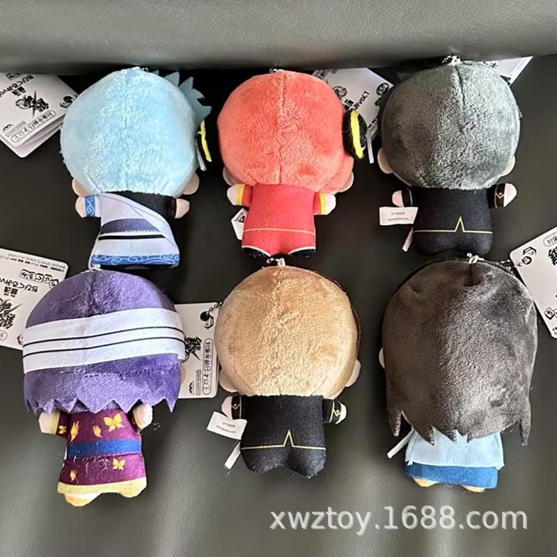 Authentische Anime Plüschfiguren GINTAMA Sakata Gintoki Kagura Okita Sougo Katsura Kotarou Plüsch Actionfigur Modell Spielzeug