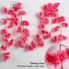 Guirlande de fleurs de cerisier artificielles de 186 cm, guirlande suspendue en soie Sakura pour mariage, jardin, arche, mur, décoration de fête à domicile