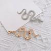 New Year Snake Brooch Good Luck Symbol Chinese Zodiac Year of The Snake Clothes Pin Prom Party Formal Occasions Brooch