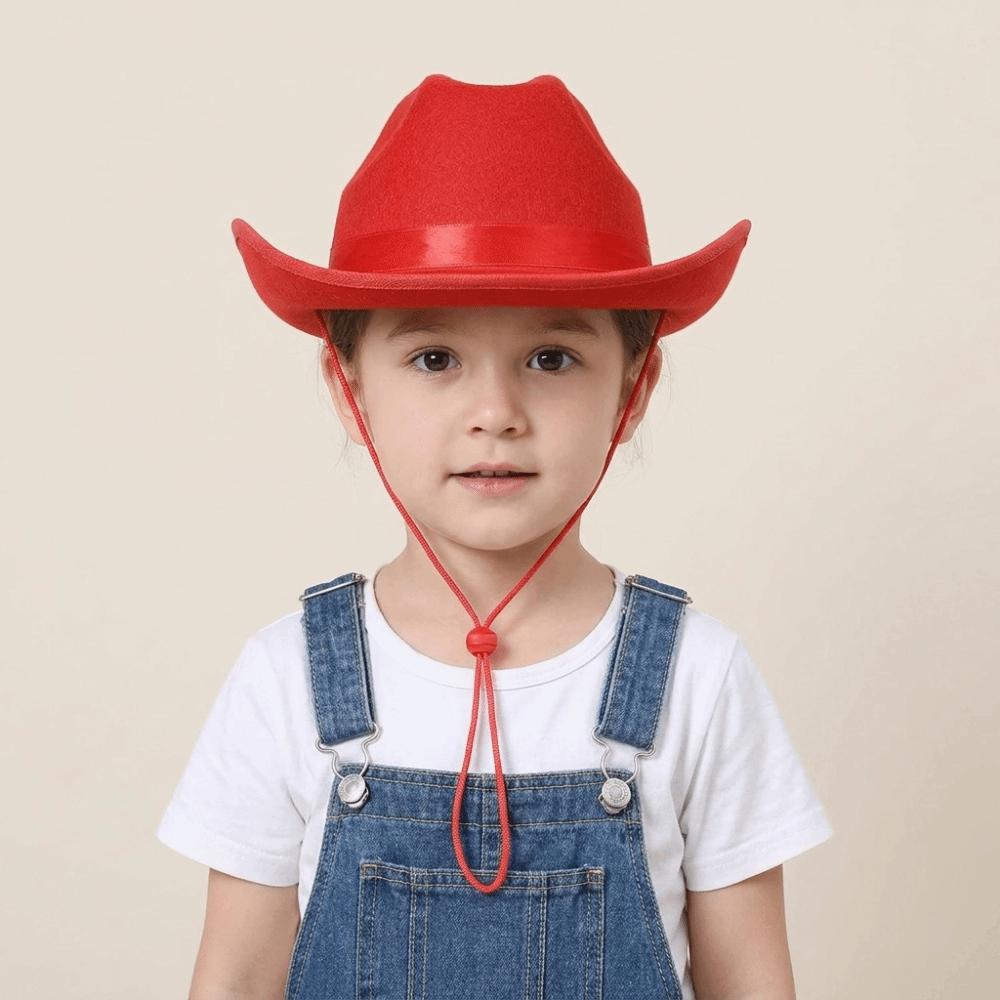 Solid Color Western Cowboy Hat Wide Brim Top Hat Classic Jazz Hat Travel