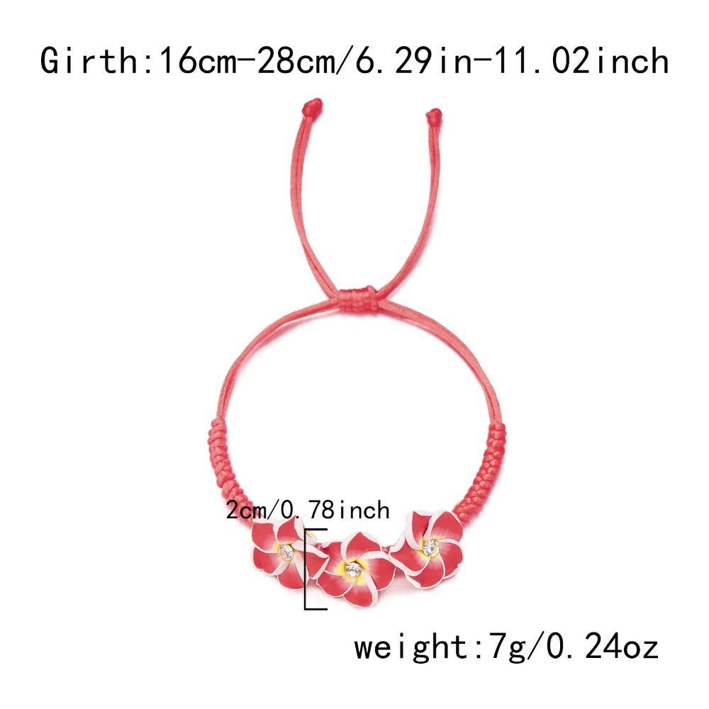 Colorful Flower Bracelet Boho Egg Flower Bangle Cute Bohemian Beach Jewelry  Party Jewelry