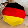 1 Stück rot gelb Automatischer Öffnungs-/Schließschirm Kompakter Faltbarer Schirm mit 8-Rippen-Schaft leichtes Design, Mode-Liebhaber1244A