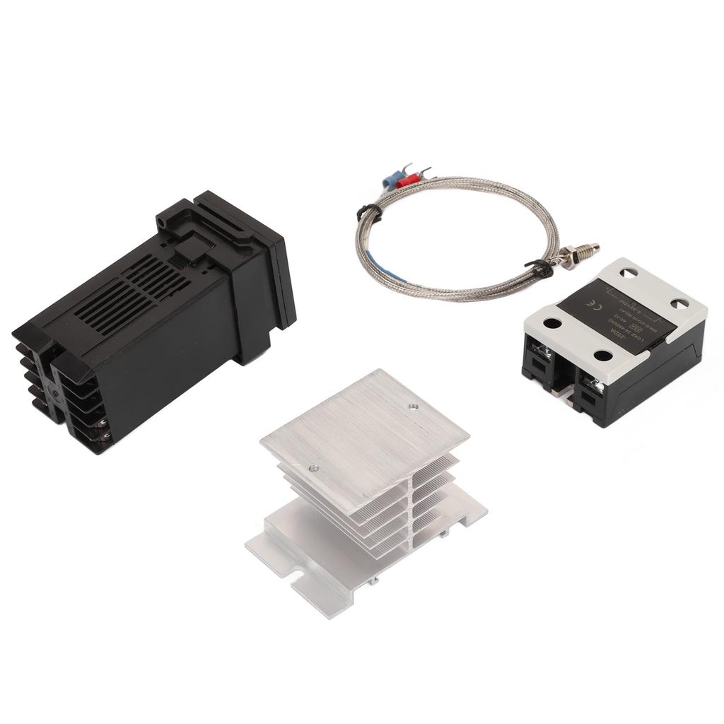 Cyfrowy termostat PID Dokładny regulator temperatury z termoparą K Radiator Przekaźnik półprzewodnikowy dla gospodarstwa