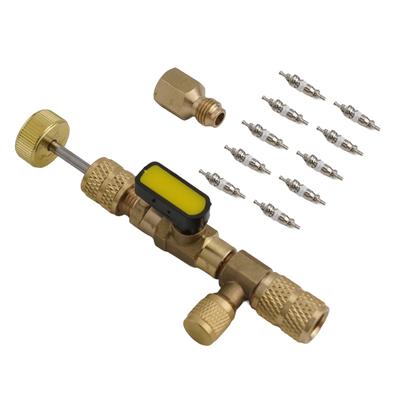 Tools HVAC Tool 7.01 X 4.53 X 1.46 Inches Installer Tool Port Adapter Valve Core Remover For Air Conditioning Systems