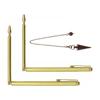 A25F-Retractable Dowsing Rod + Cone Pendulum Kit Metal Dowsing Rod For Water Treasure Finding Tools A
