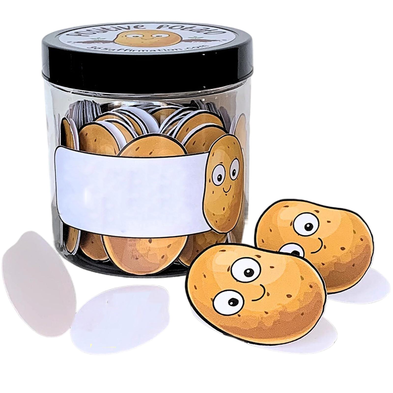 

Positive Affirmation Cards, Positive Messages Positive Affirmations Cards Jar, Decorative Jar For Anxiety Relief Gift (30 Days Of Cards) One Size