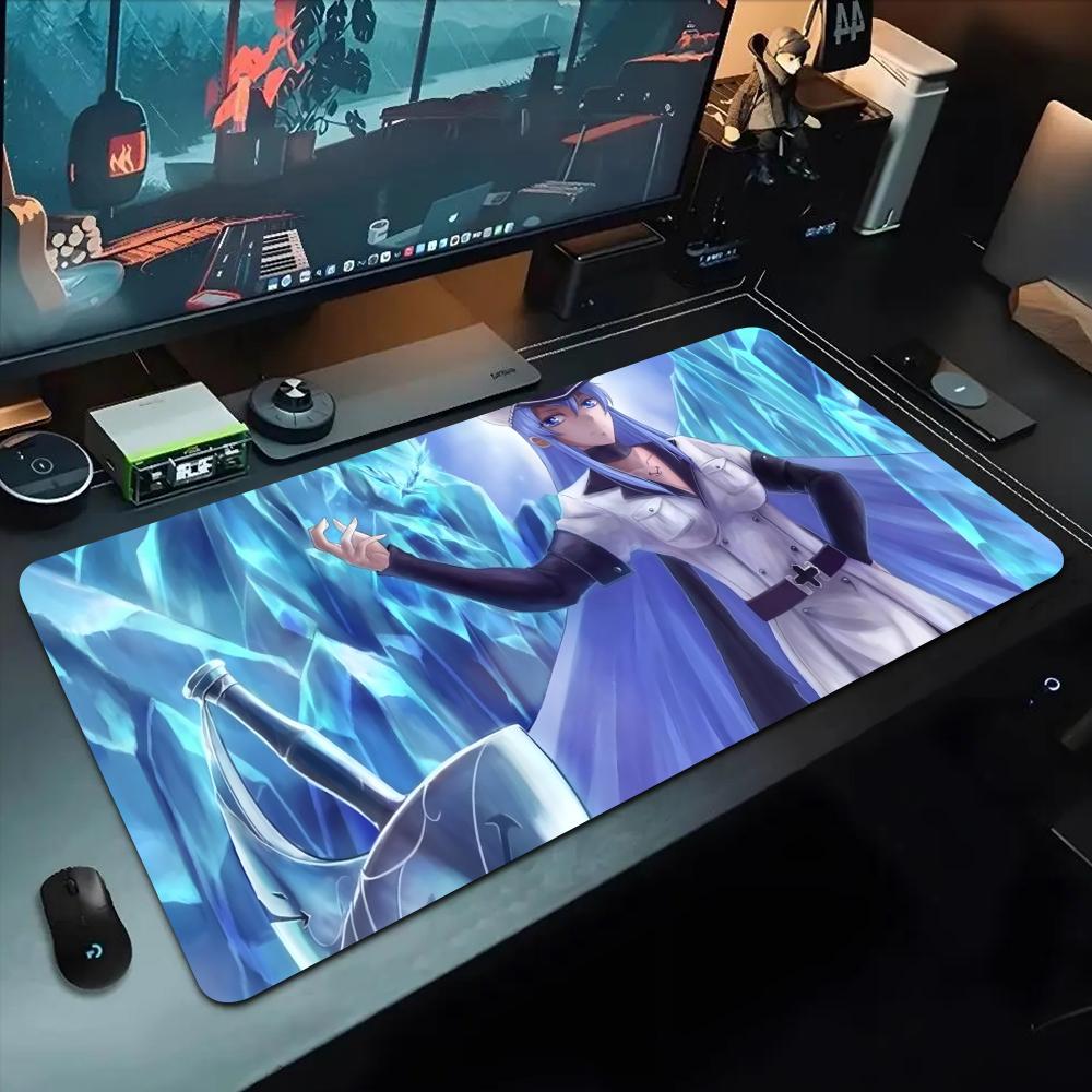 Tappetino Mouse Esdeath 500X1000 mm Tappetino Mouse da Gioco Grande Gamer XL Gomma Otaku Tappetino Tastiera Tappetino da Scrivania per Laptop