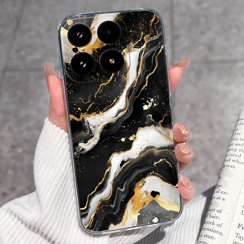 For Xiaomi 17 Mi 11T 11 10T 10 Pro 10S Phone Cover Sleeping Beauty Pattern Black TPU Soft Silicone Shockproof Protective Casing For Xiaomi Bumper Case