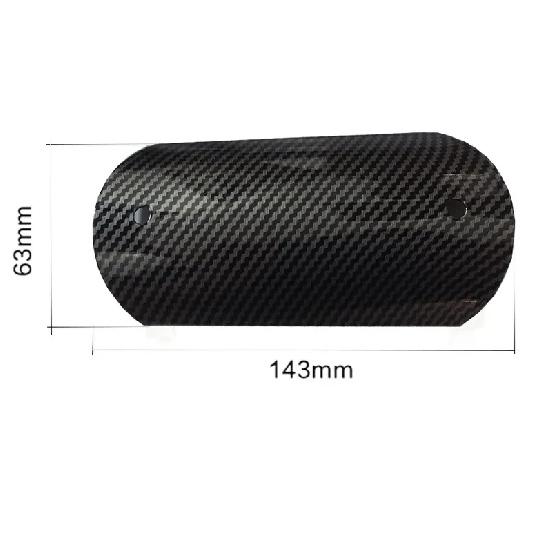 Universal Motorcycle Exhaust Pipe Protector Carbon Fiber Style Heat Shield Cover Guard Anti-scalding Cover