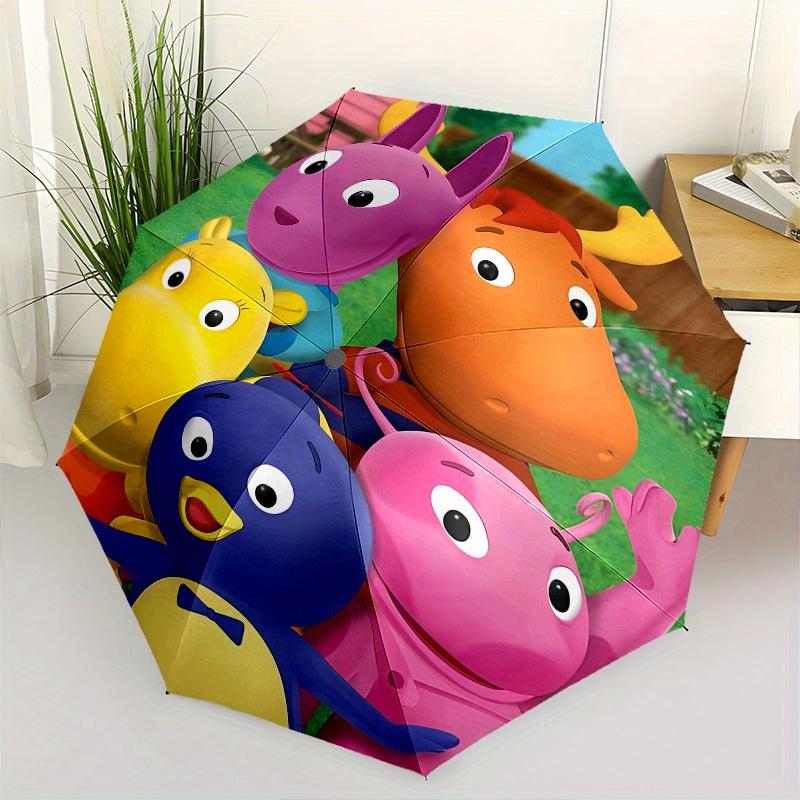 

Backyardigans, Automatic Folding Umbrella 8 Ribs Lightweight Design, Durable Iron Frame, Compact and Portable, Ideal Birthday or Christmas