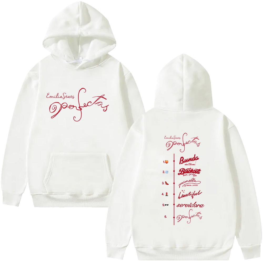 Emilia Mernes Perfectas Graphic Hoodie Perfectas Emilia Fashion Hoody Man Woman Long Sleeve Sweatshirt Hip Hop Aesthetics Hoody