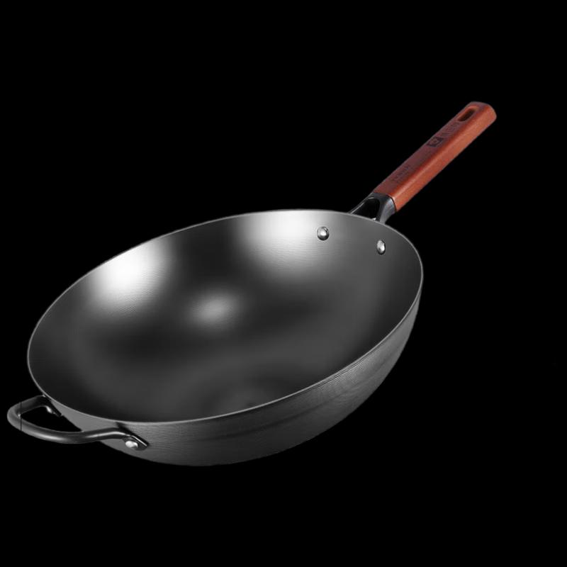

Kambach 34cm Nitrided Wrought Iron Flat-Bottom Wok