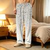 Men's Corduroy Pajama Pants with Pockets, Casual Sleep Bottoms for Home and Bedtime