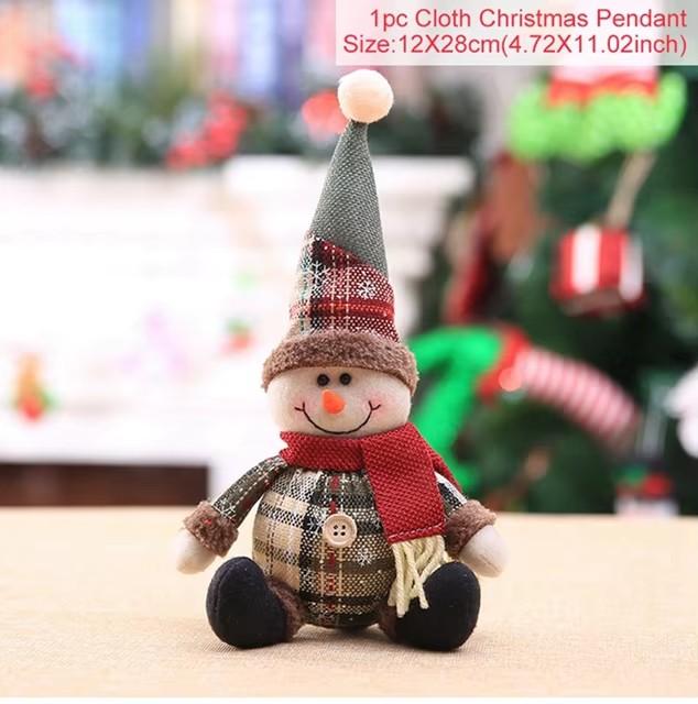 1pcs Santa Claus Doll Chirstmas Decorations Home Decor Table Elk Doll Christmas Ornaments Xmas Navidad Gifts Happy New Year