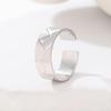 Adjustable Retro Stainless Steel Open Ring for Men and Women, Popular European and American Couple Style.