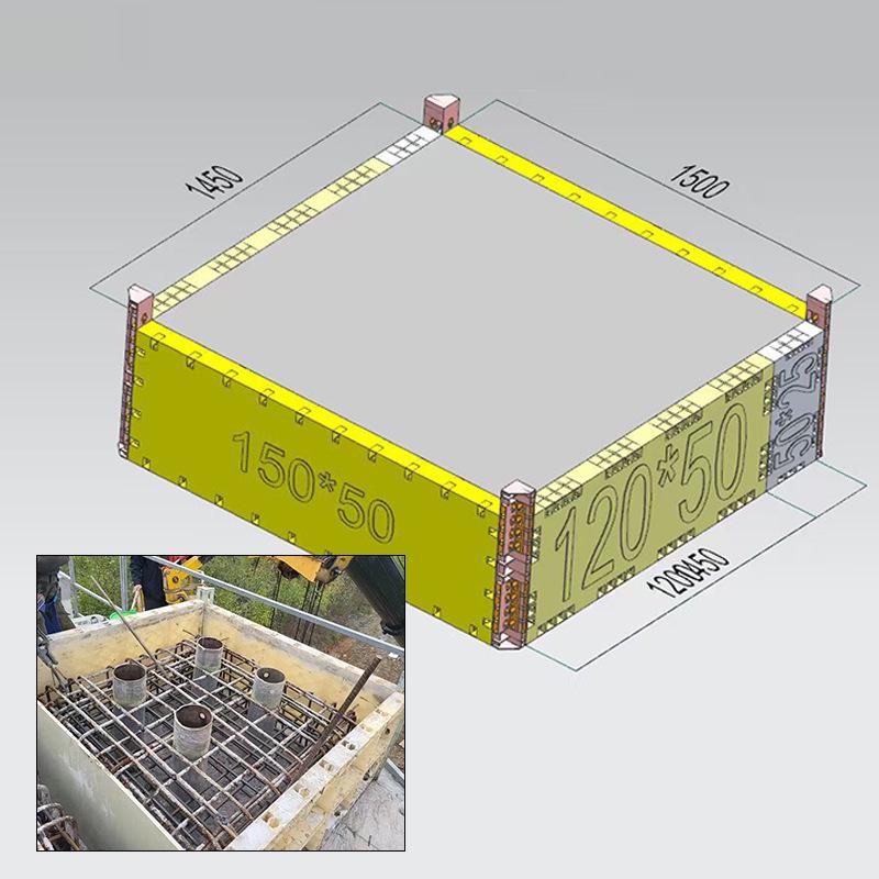 Plastic Steel Formwork for Railway and Highway Bridge Foundations