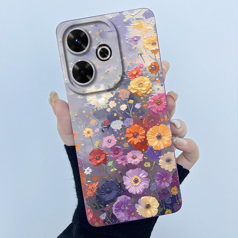 Hülle Für Xiaomi Poco M6 4G Redmi 13 4G 13 5G Niedlicher Panda Süße Mädchen Katzen Silikon Weiche Rückabdeckung Stoßstange Schlanke Schutzhülle