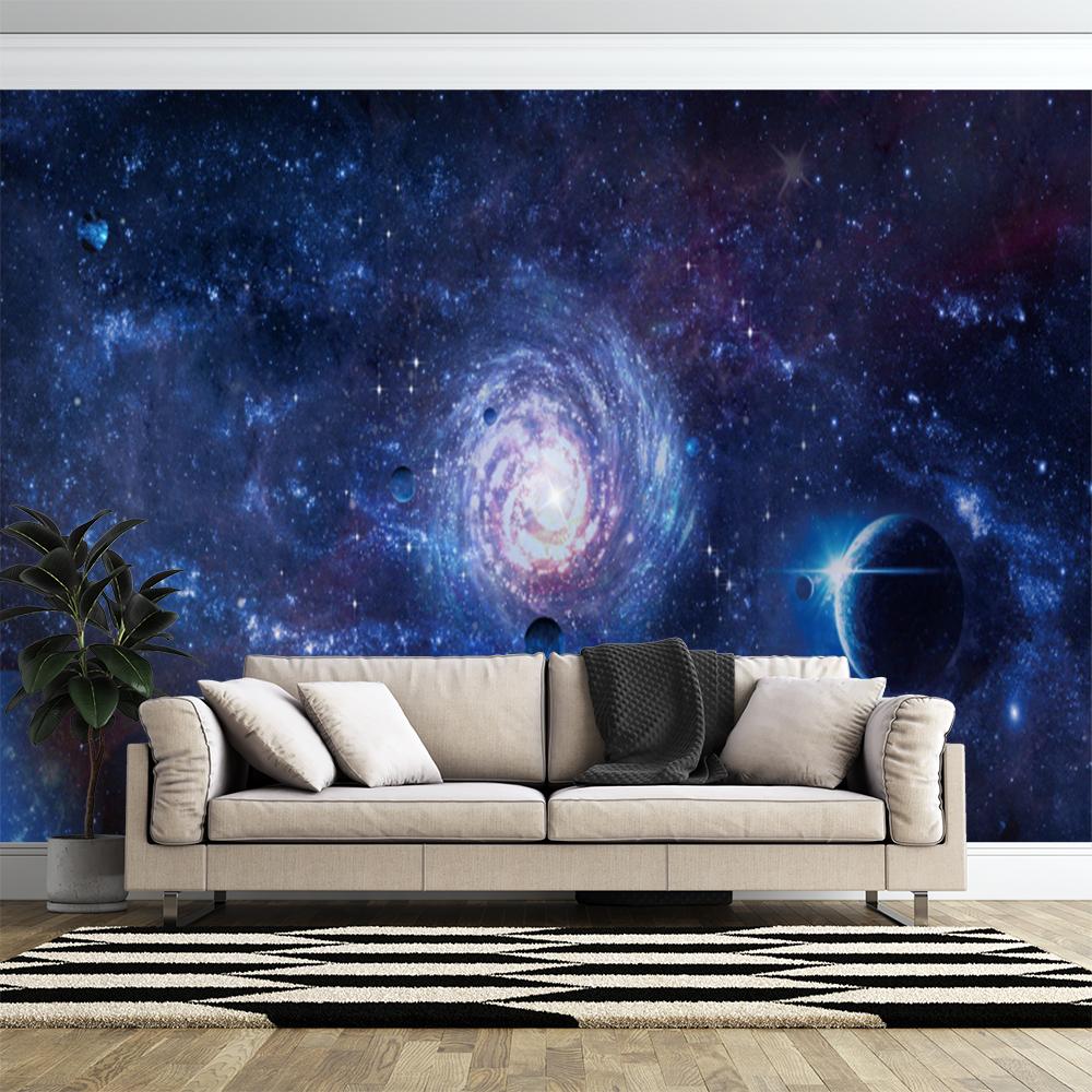 

Большие галактические настенные росписи Обои «Звездное небо» для спальни, гостиной, обои «Планеты» 200 cm(W) x 140 cm(H)