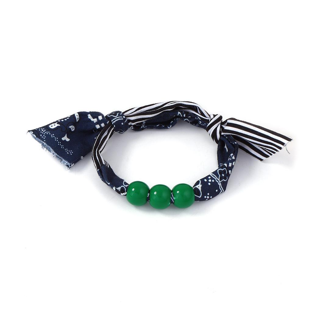 Simple Casual Street Hip Hop Punk Style Braided Rope Type Beaded Color Bracelet Versatile Couple Accessories