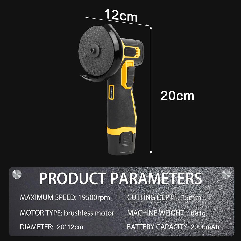 12V Mini Angle Grinder, rechargeable, grinding tool, polishing machine
