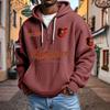 Mens Zip-Up Hoodie NFL Collection Streetwear Loose Fit Casual Sweatshirt Fall