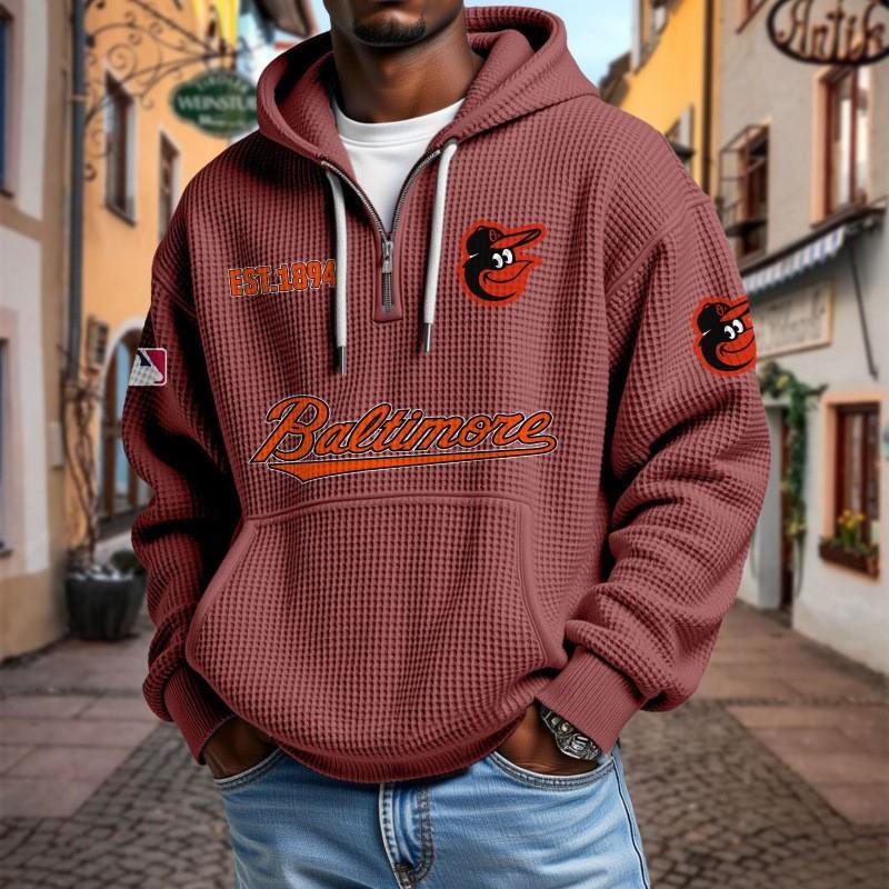 Mens Zip-Up Hoodie NFL Collection Streetwear Loose Fit Casual Sweatshirt Fall