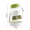 Kitchen Pot Cleaning Brush Universal Automatic Liquid-Adding Pot Brush Kitchen Dishwashing Non Stick Oil With Holder Household