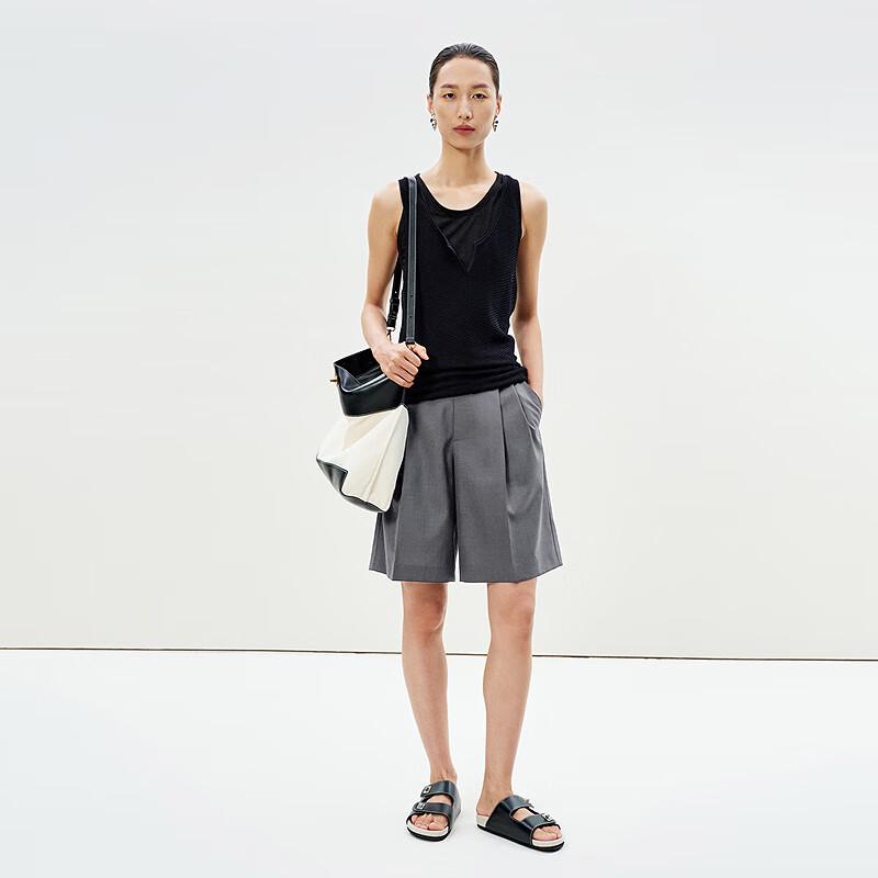 

LESS 2025 Summer Vintage Straight-Leg Pants XS