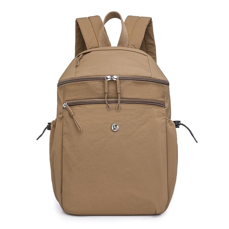 Fashion Women's Bag Summer New Solid Color Backpack Casual Nylon Bag Large Capacity Travel Backpack