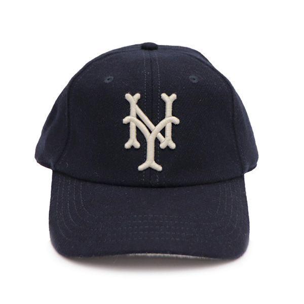 Used AMERICAN NEEDLE Wool Cap New York Cubans Negro League Baseball Cap Size Adjustable Hat Navy Unisex