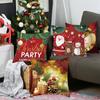 Christmas Cushion Cover Merry Christmas Decorations for Home 2026 Christmas Ornament Navidad Noel Xmas Gifts Happy New Year 2026
