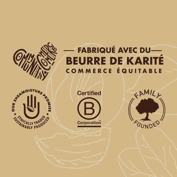 Shea Moisture Après-Shampooing Femme Hydratant et Revitalisant au beurre de karité brut pour cheveux abîmés 384ml
