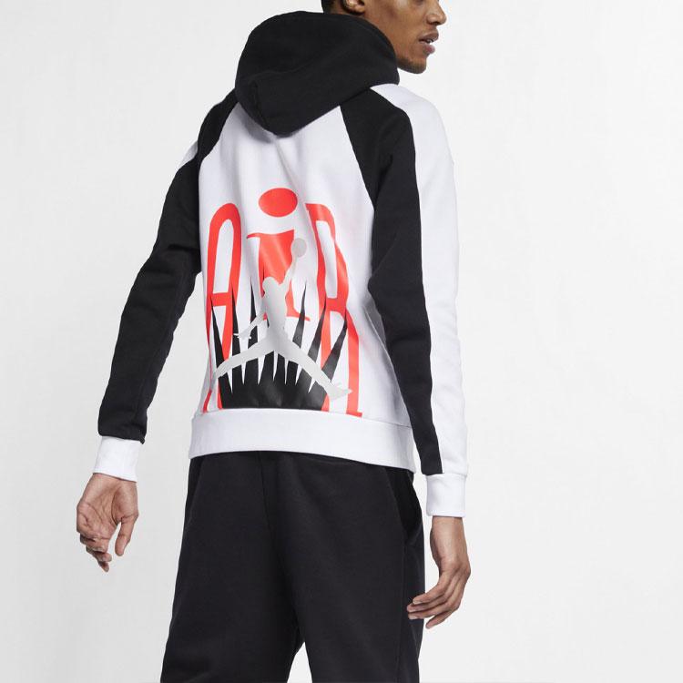 Jordan Alphabet Print Casual Pullover Hoodie Men Tops BV5455-100