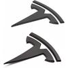 Emblem Zubehör für Tesla Model 3 Logo Aufkleber 2023 2022-2017 Model 3 Aufkleber (Schwarz)