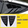 Car Rear Window Blind Shades Louver Frame Glass Sill Molding Cover Sticker Trim For MODEL3  Rear Side Cover Sticker