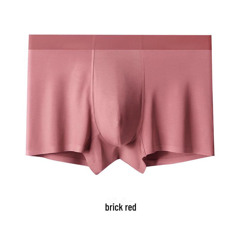 Recycled Fiber Men's Seamless Antibacterial Modal Boxer Briefs - Breathable and High Quality