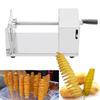 Stainless Steel Spiral Potato Cutter Four-Prong Shaft Manual Potato Cutter  Restaurant Prep
