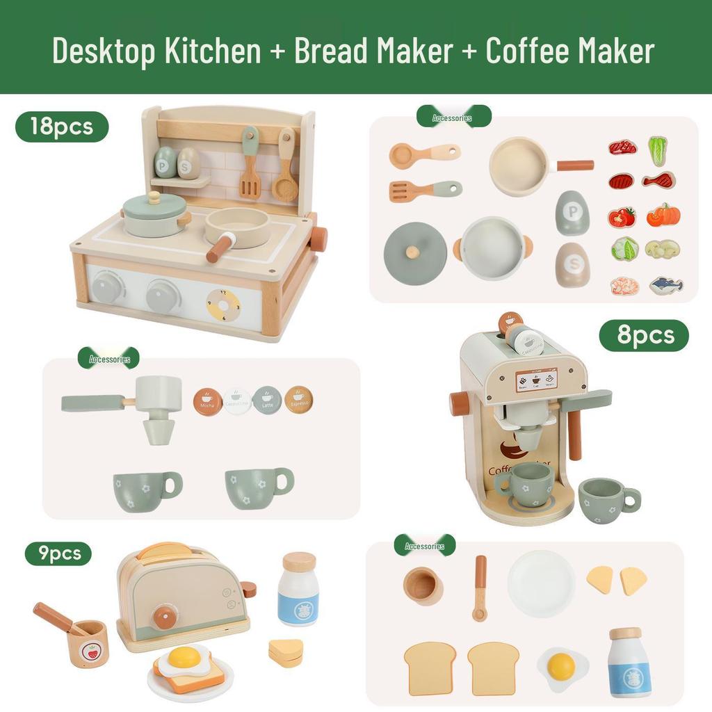 Wooden Kids' Educational Toys: Role-Playing Simulation with Fruits and Vegetables Cut Game