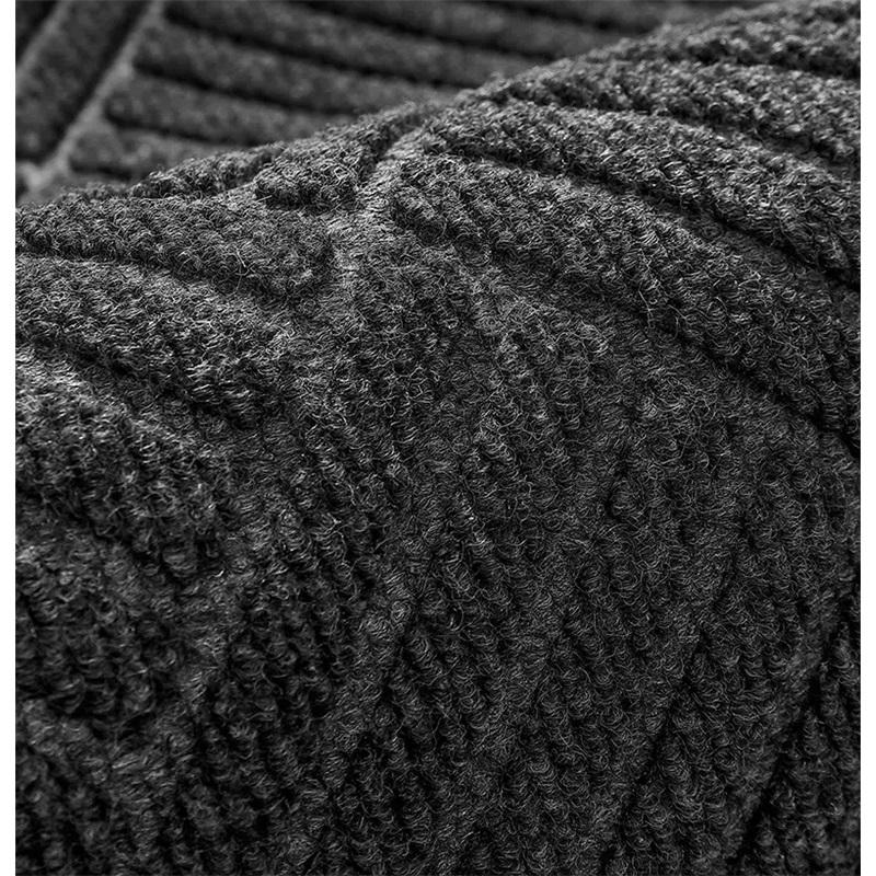 Non-slip Indoor Doormat Rubber Mat Scraper Dustproof Dirt Resistant Home Essential Durable Rubber Mat