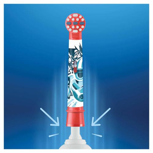 Braun Oral-B Electric Toothbrush, Sumizumi Clean Kids, Soft, Replacement Brush Tips (4 Brushes), Red, Star Wars Design