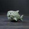 Watermelon Shark Handmade Tea Table Ornament Purple Clay Tea Pet Premium Accessory Shark Watermelon Sculpture Tea Ceremony Craft