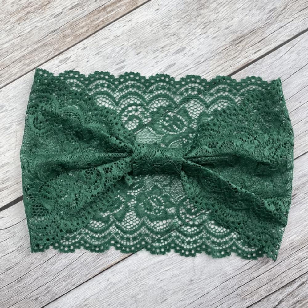 Soft Solid Color Headband Non-Slip Fabric Headband Stylish Lace Trim Headband  Daily Wear