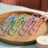 30PCS Fun Offices Supplies Adorable Metal Heart Paper Clips Metal Texture Suitable for Bookmarking and File Sorting