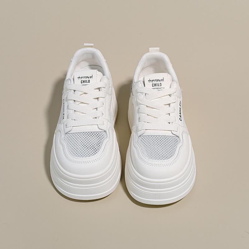New Breathable Little White Shoes Women'S Muffin Thick Baseplate Shoes Versatile Sports Shoes Female Students Casual Shoes Women'S Board Shoes