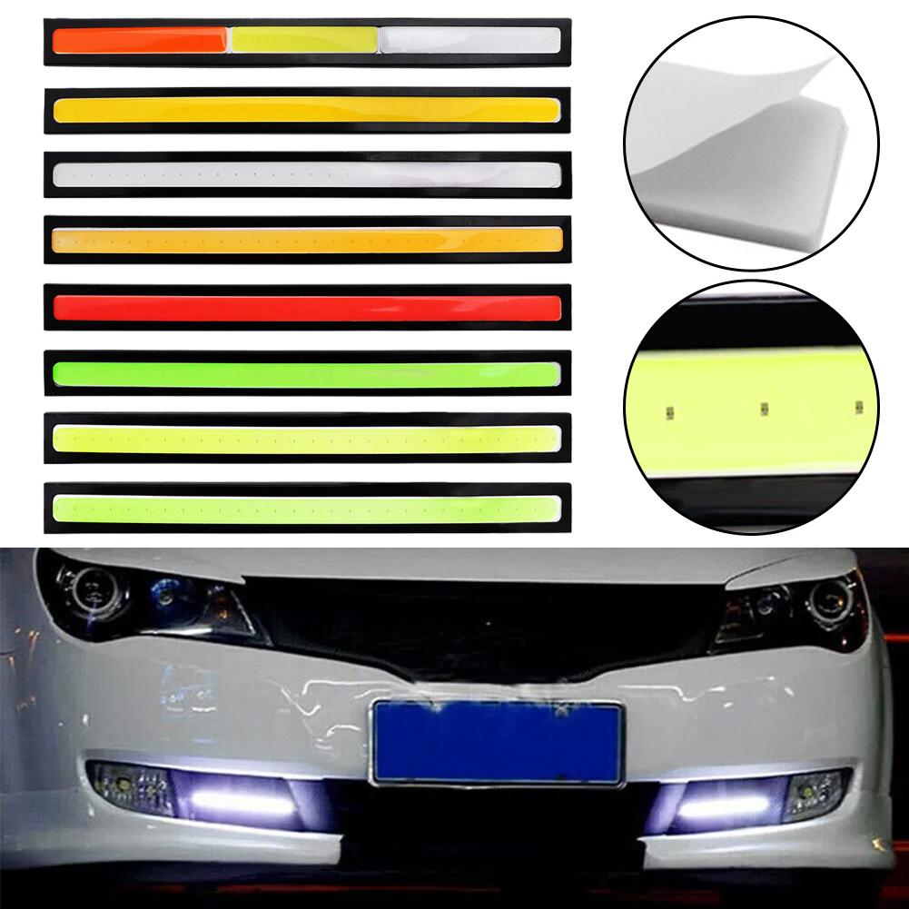 1PCS 17CM LED DRL Waterproof Driving Daytime Running Lights Strip 12V COB LED Car Aluminum Stripes Lights